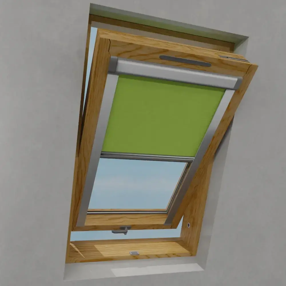 Dachfensterrollo - Thermo block grün