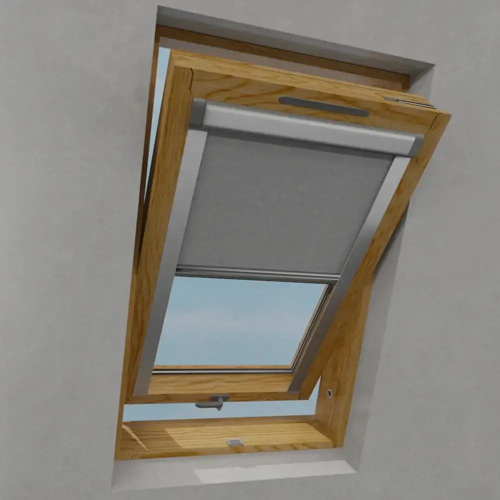 Dachfensterrollo - Thermo block grau