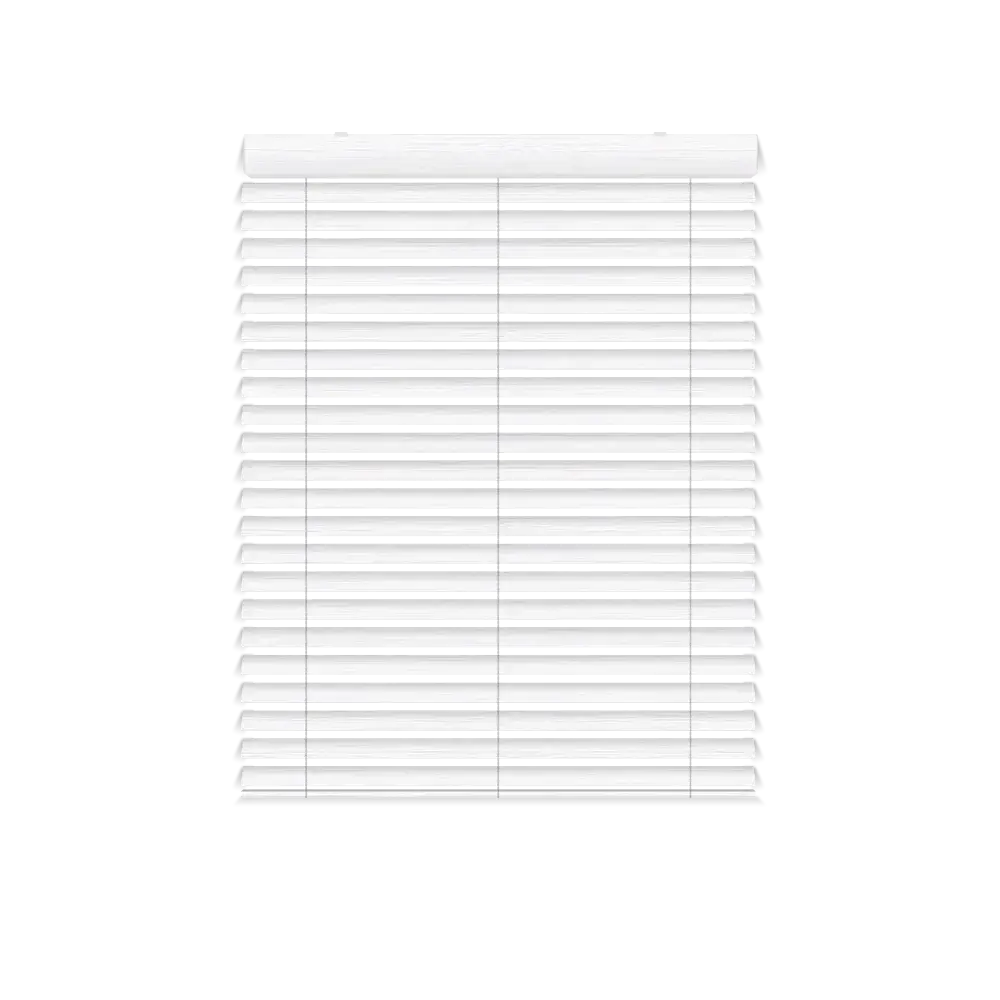 Holzjalousie 50MM – Fensterinstallation - Bamboo Snow White