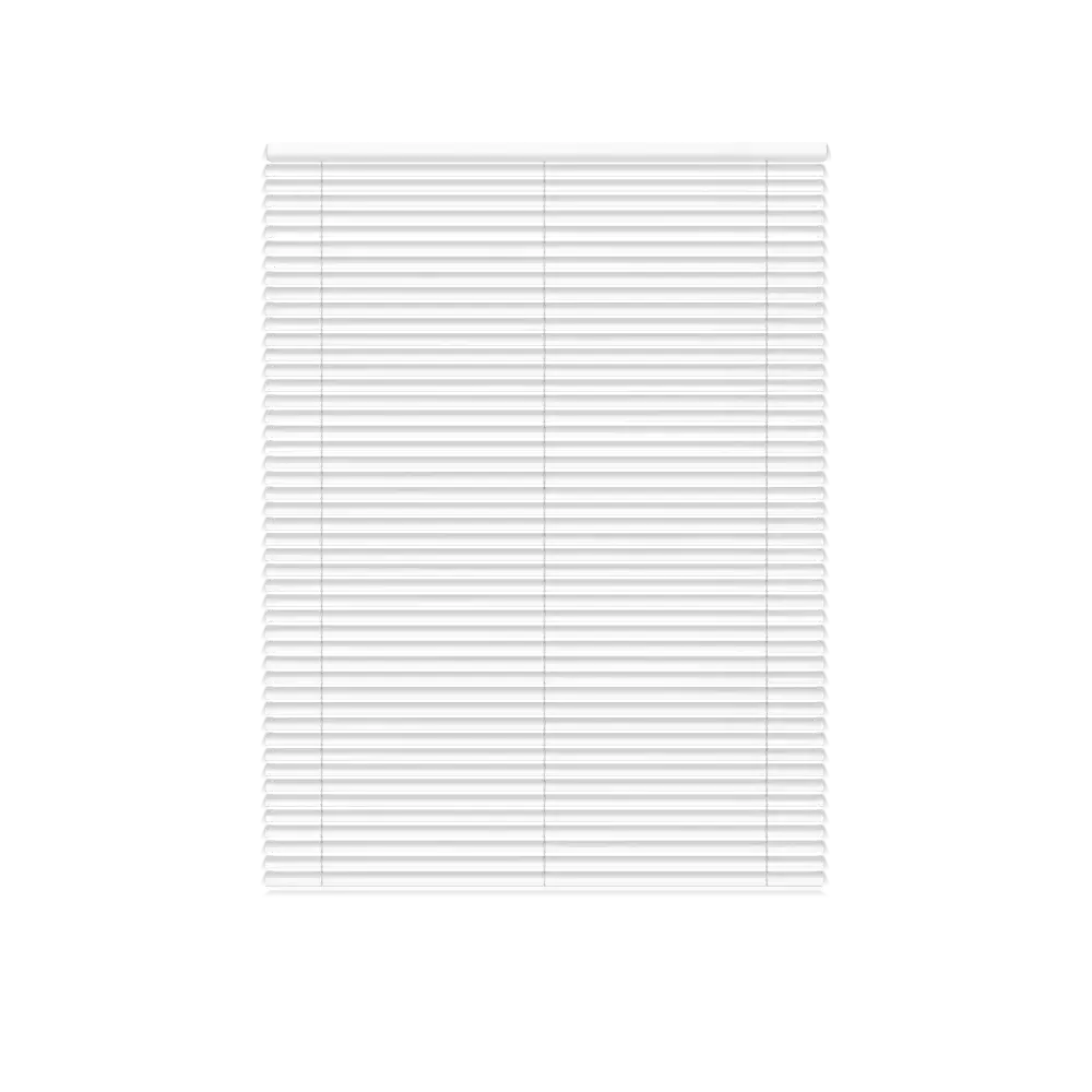 Holzjalousie 25MM – Fensterinstallation - Pure White