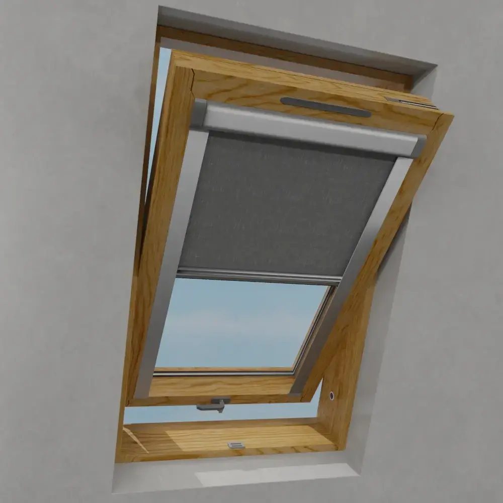Dachfensterrollo - Thermo block dunkelgrau