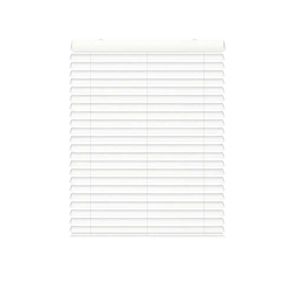 Holzjalousie 50MM – Fensterinstallation - Pure White
