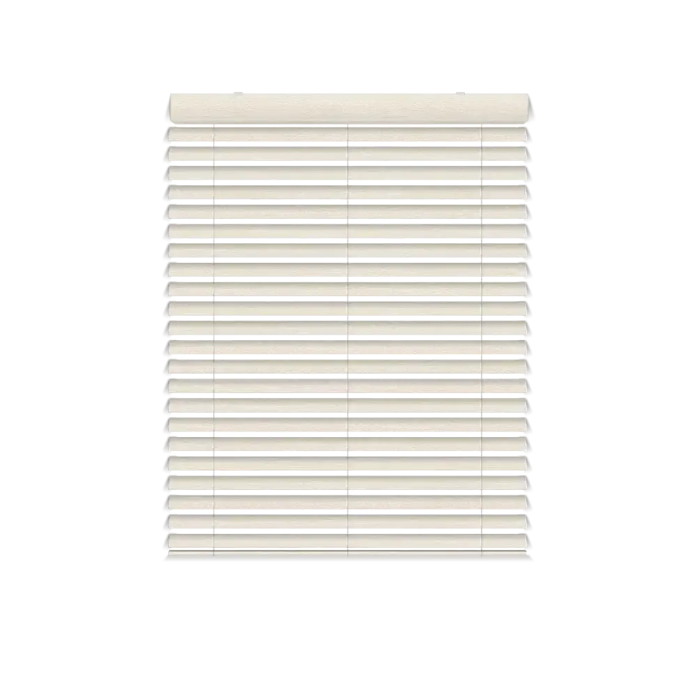 Holzjalousie 50MM – Fensterinstallation - Lily White