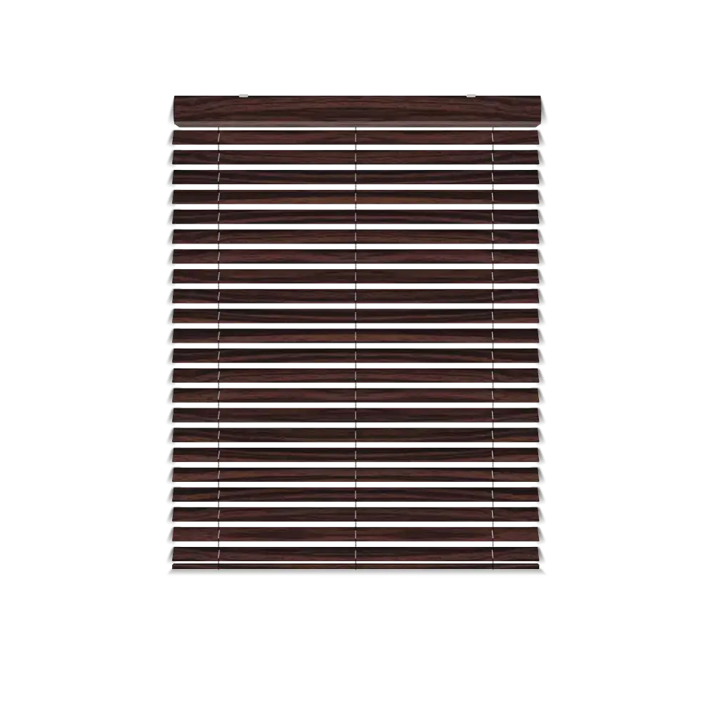 Holzjalousie 50MM – Fensterinstallation - Ebony