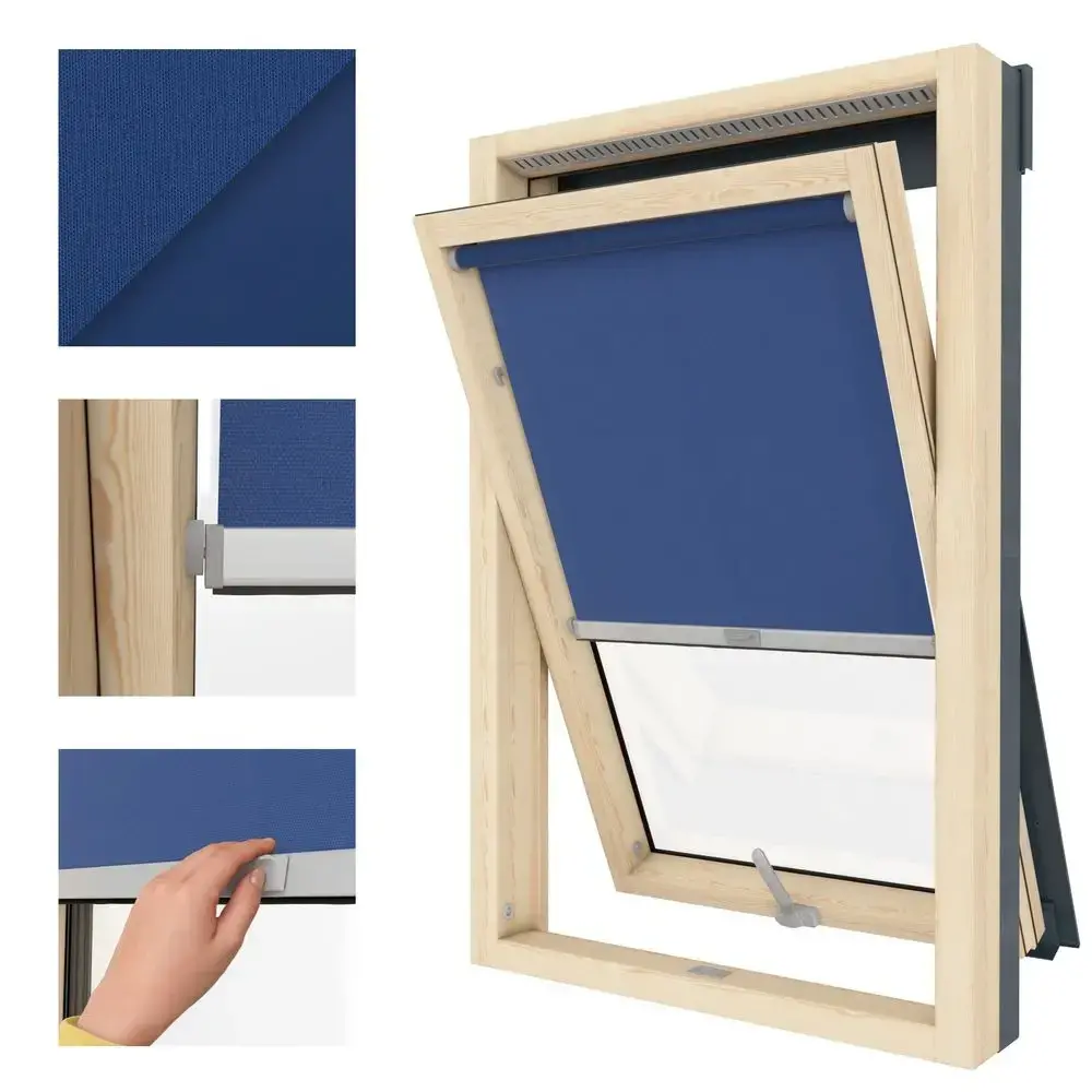 Dachfenster Rollos - Verdunkelung - Blackout Blau